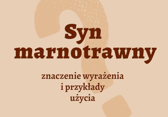 Syn marnotrawny frazeologizm - znaczenie i biblijne konteksty Syn marnotrawny frazeologizm - znaczenie i biblijne konteksty